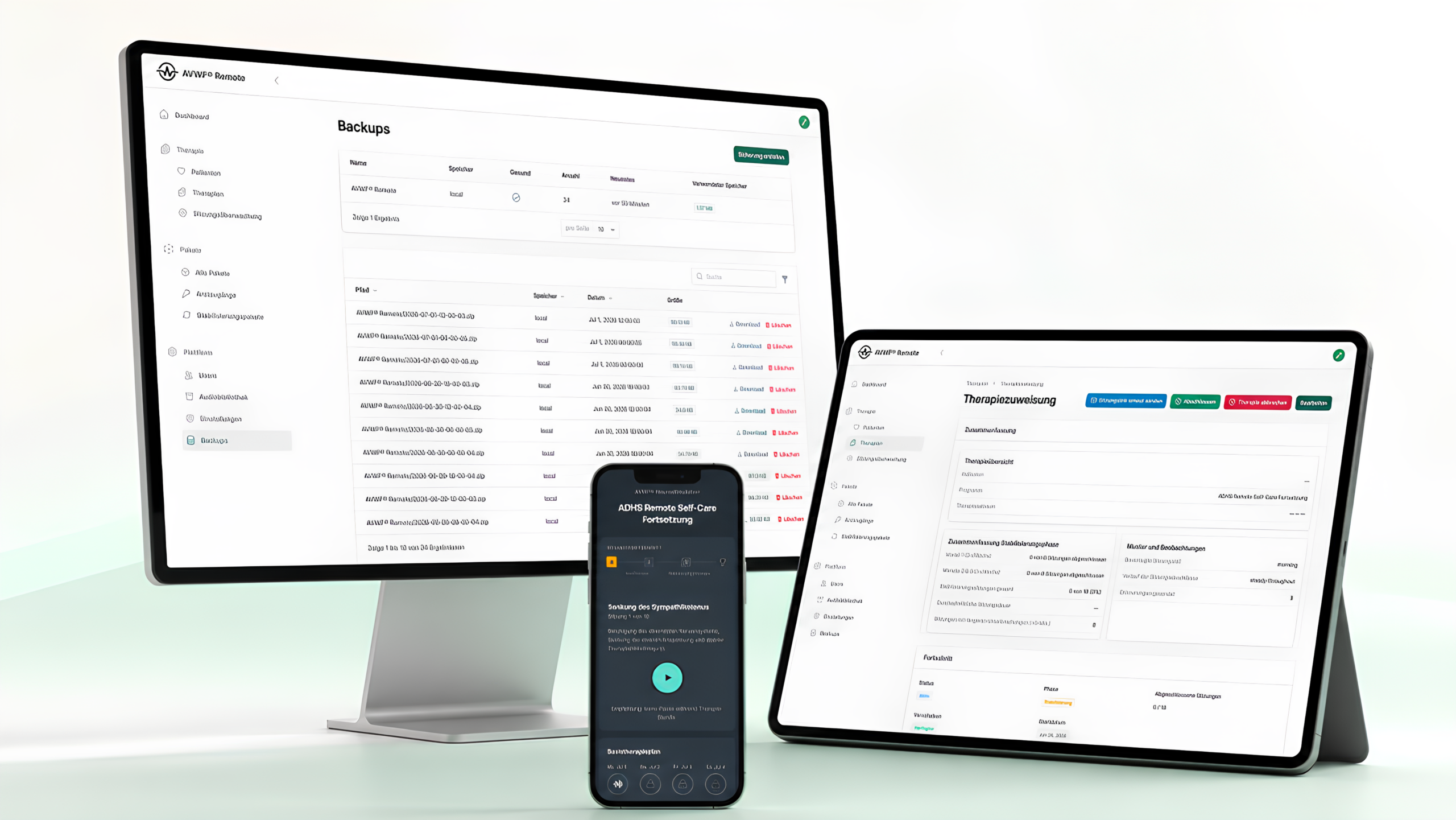 Healthcare platform for remote audio therapy with doctor dashboard, patient portal and secure treatment management system.